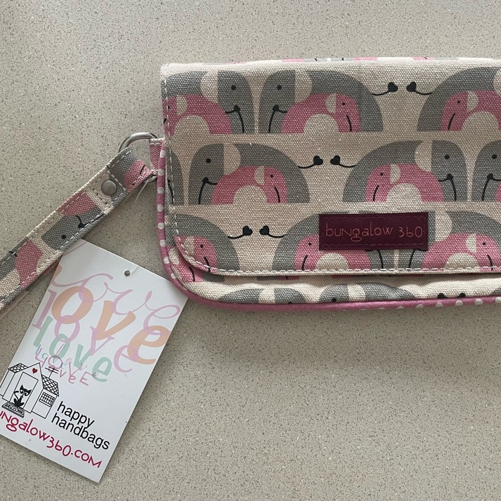 Bungalow 360 Pink and Gray Elephant Kids Bag